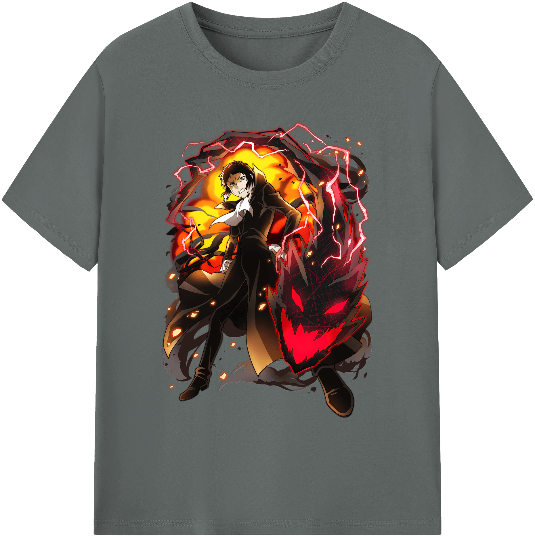 （画像用） 文豪ストレイドッグス Bungo Stray Dogs 綿100％ メンズ半袖Tシャツ｜肌触りやわらか＆通気性